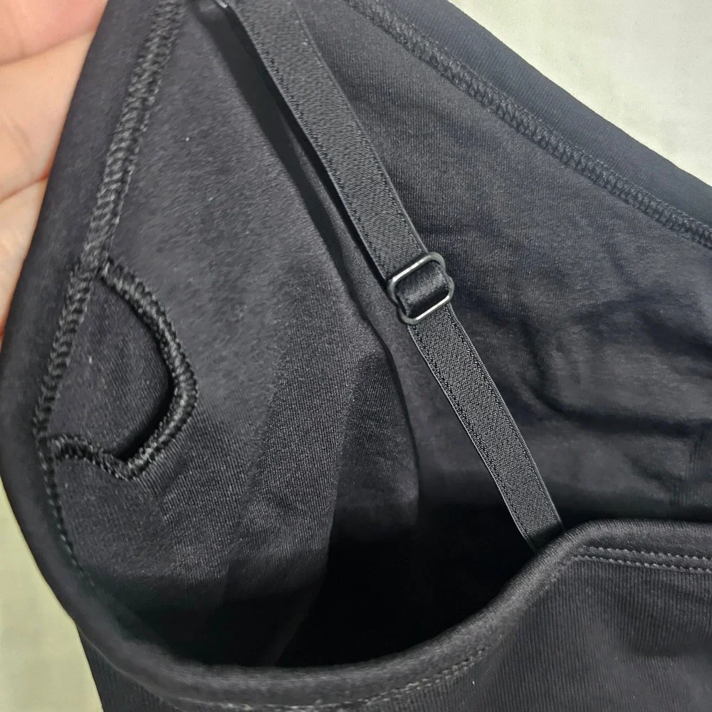 Old Navy‎ Active Seamless Go-Dry Sports Bra Black 2X Adjustable Straps Racerback